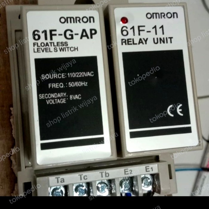 Jual floatless level switch omron 61fgap WLC omron 61fgap original