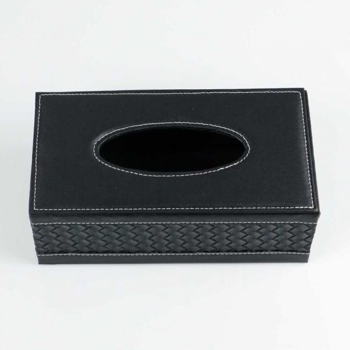 Jual Kotak Tisu Premium Kulit Tissue Box - ZJ006 Hitam | Shopee Indonesia