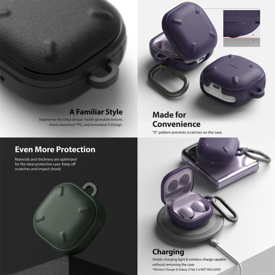 Jual Ringke Buds Live / Buds Pro / Buds2 Onyx Casing Anti Crack ...