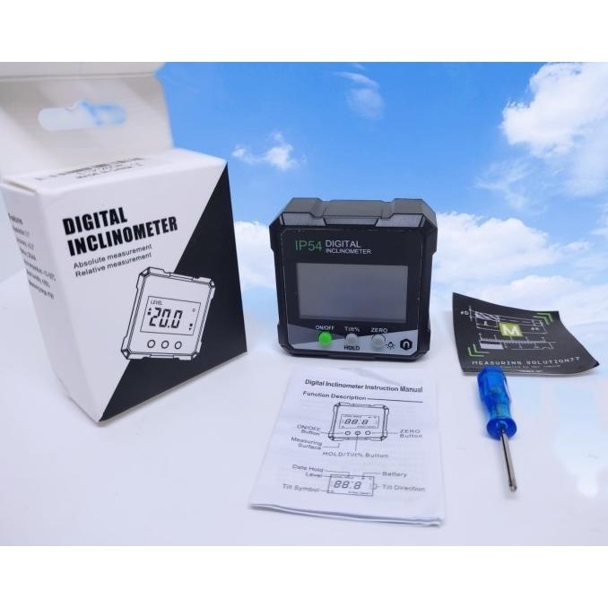 Jual NEW PRODUK DIGITAL INCLINOMETER ALAT UKUR KEMIRINGAN SUDUT LEVEL ...