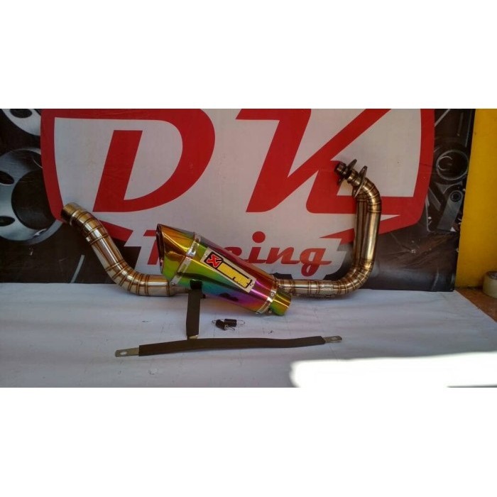 Jual [New] Knalpot Racing Yamaha R25 Akrapovic Sark Rainbow Fullsystem ...