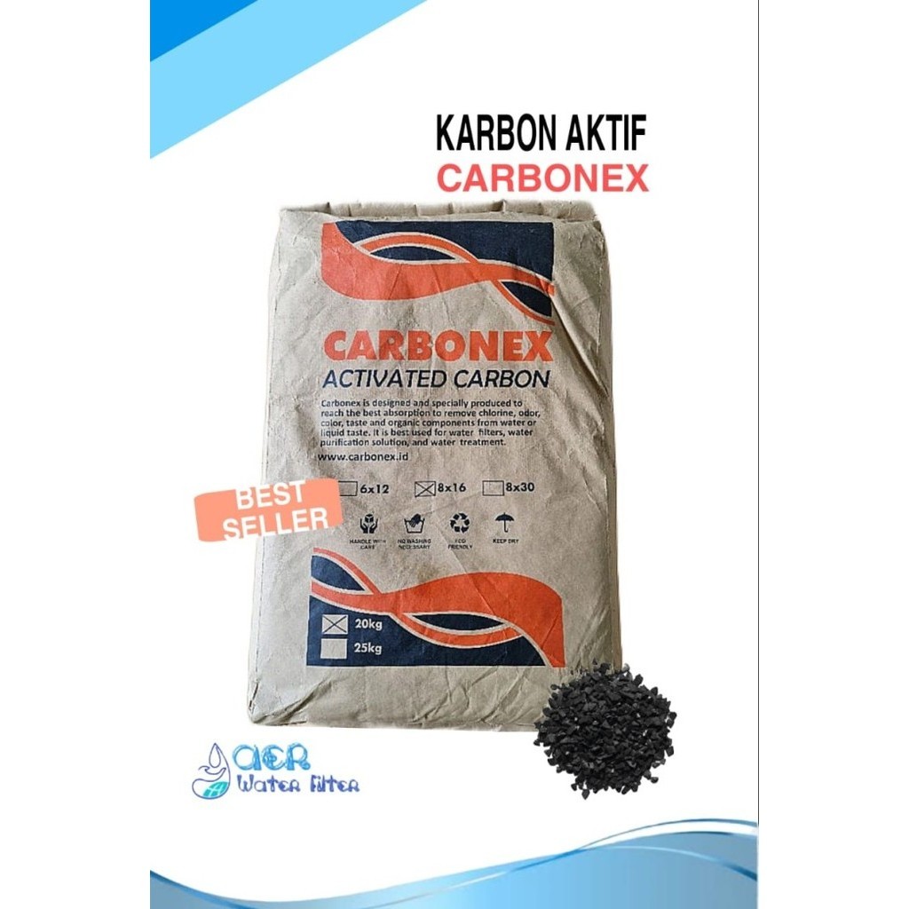 Jual Karbon Aktif Carbonex 1 Zak 20kg Activated Carbon Shopee Indonesia