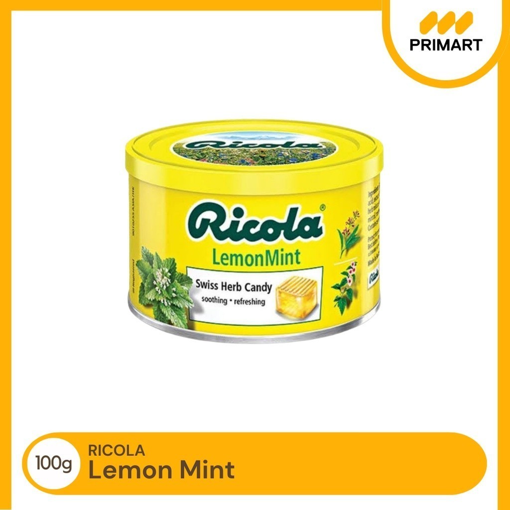Jual Ricola Lemon Mint Permen Pelega Tenggorokan 100g | Shopee Indonesia