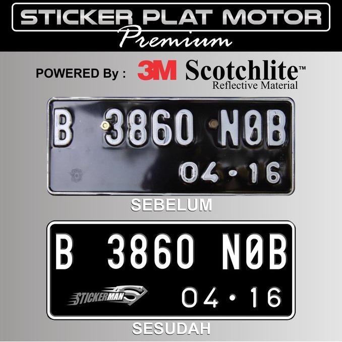 Jual Hot.. Cutting Sticker / Stiker Plat Nomor Motor | Shopee Indonesia