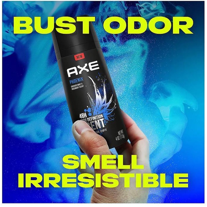 Jual Axe Body Spray Men Deodorant Long Lasting Odor Protection No 