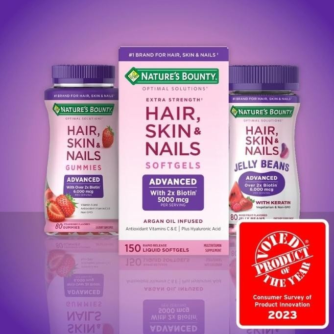 Jual Natures Nature Natures Bounty Extra Strength Hair Skin Nails Biotin Malla Shopee Indonesia 8074