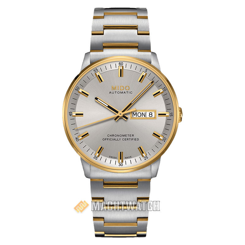 Jual Jam Tangan Pria Mido Commander M021.431.22.071.00 Chronometer Rhodium Dial Dual Tone Stainless Steel Strap Shopee Indonesia