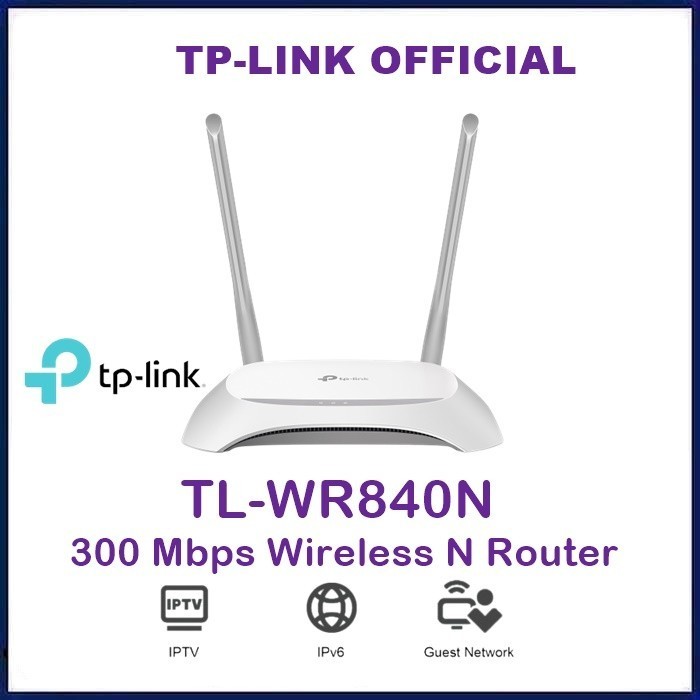 Jual TP-Link TL-WR840N 300Mbps TPLink WiFi Wireless N Router WR 840N ...