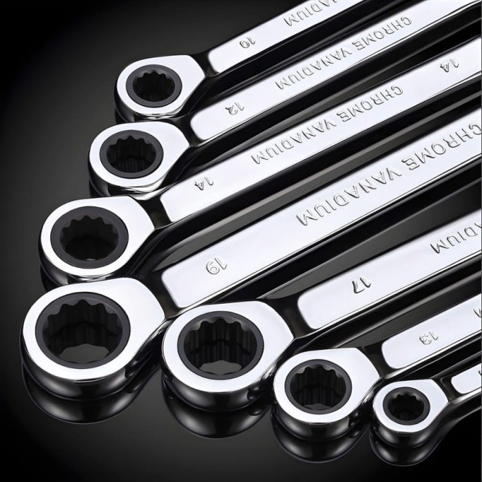 Jual Kunci Rachet Ring 7 Set /Kunci Ring 8-19Mm Wrench Ratchet Belter ...