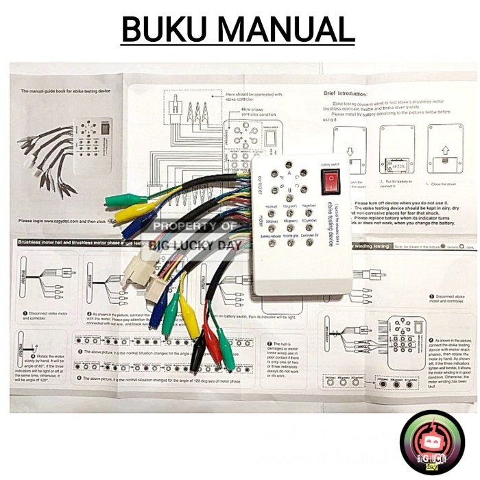 Jual Tester Komponen Sepeda Listrik Alat Tes Motor Brushless Controller ...