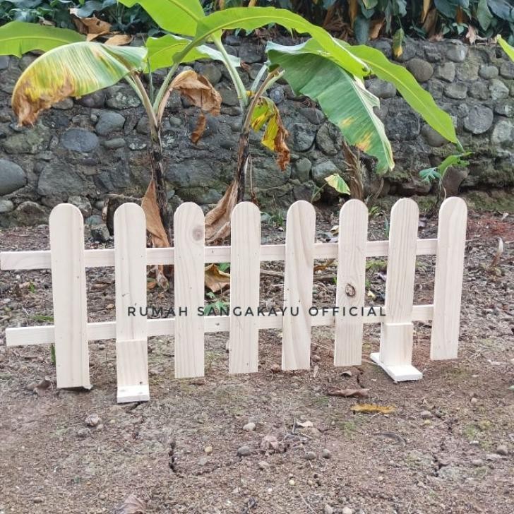 Jual Pagar Decorasi Taman Kayu Jati Belanda 75x100cm Shopee Indonesia 8144