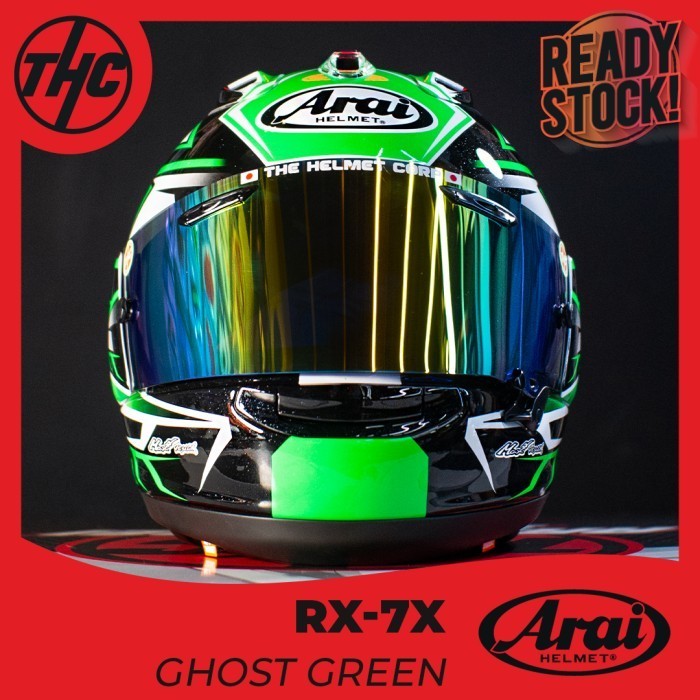 Jual Promo Araii Rx7X Ghost Green Full Face Helmet . | Shopee Indonesia