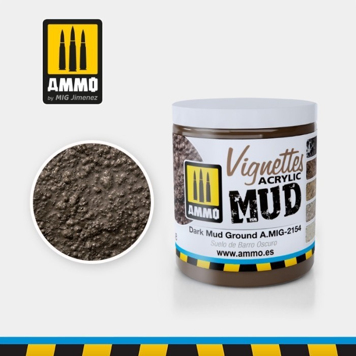 Jual AMIG2154 : Dark Mud Ground 100ml AMMO Vignette Acrylic Mud ...