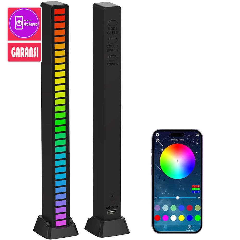 Jual SHMS Lampu LED RGB Bar Strip Sound Rhythm Light USB 32 LED DDBK ...