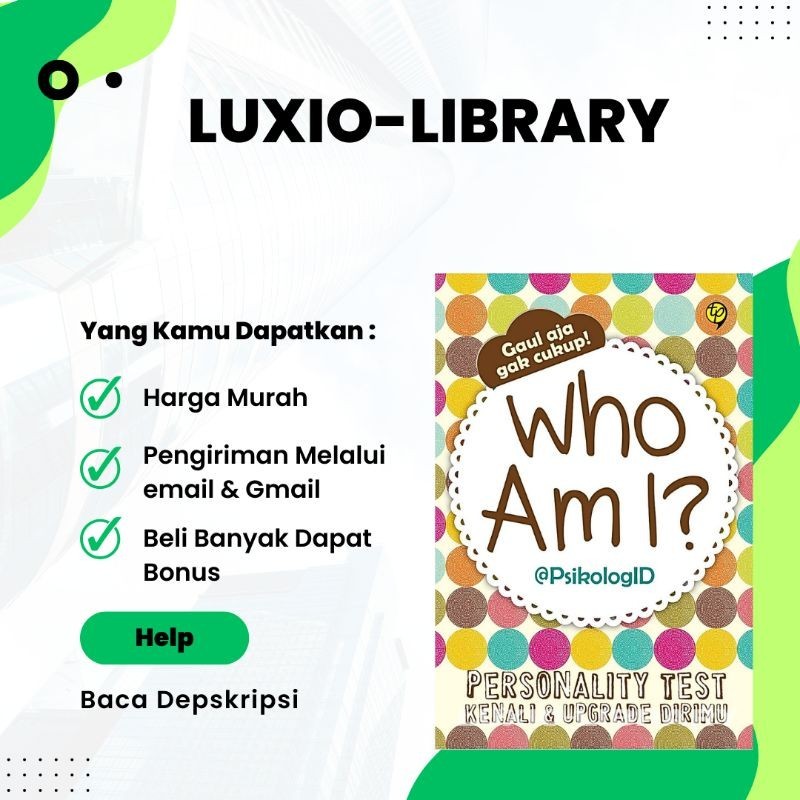 Jual Who Am I 1 Personality Test Kenali And Upgrade Dirimu Shopee Indonesia