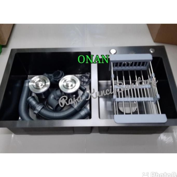 Jual Jual Kitchen Sink Hitam Onan Golden Hand Bak Cuci Piring Hitam Black Shopee Indonesia