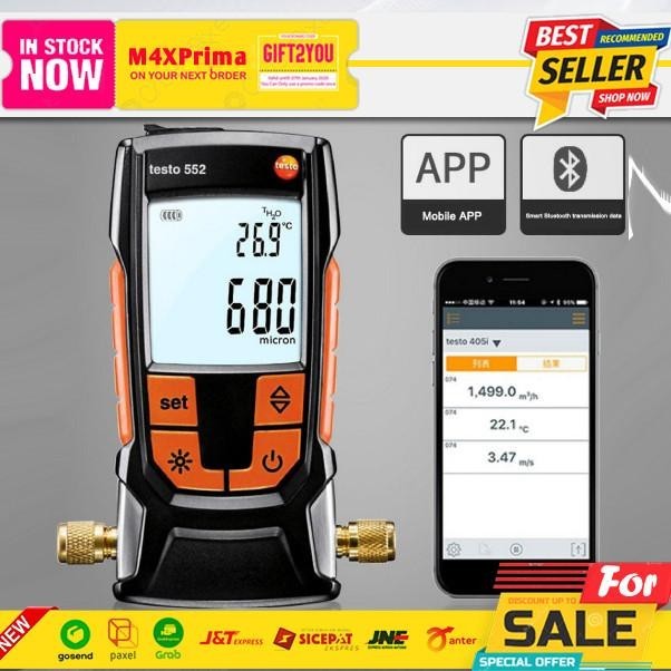 Jual Masih! Testo 552 Digital Vacuum Gauge Bluetooth Vakuum Gage