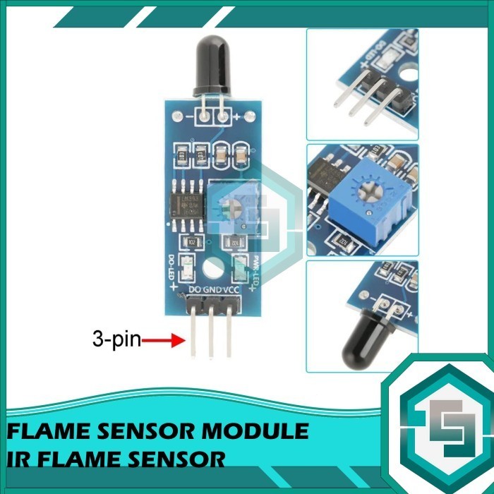 Jual SENSOR FLAME API INFRARED MODULE FOR ARDUINO UNO NANO MEGA ...