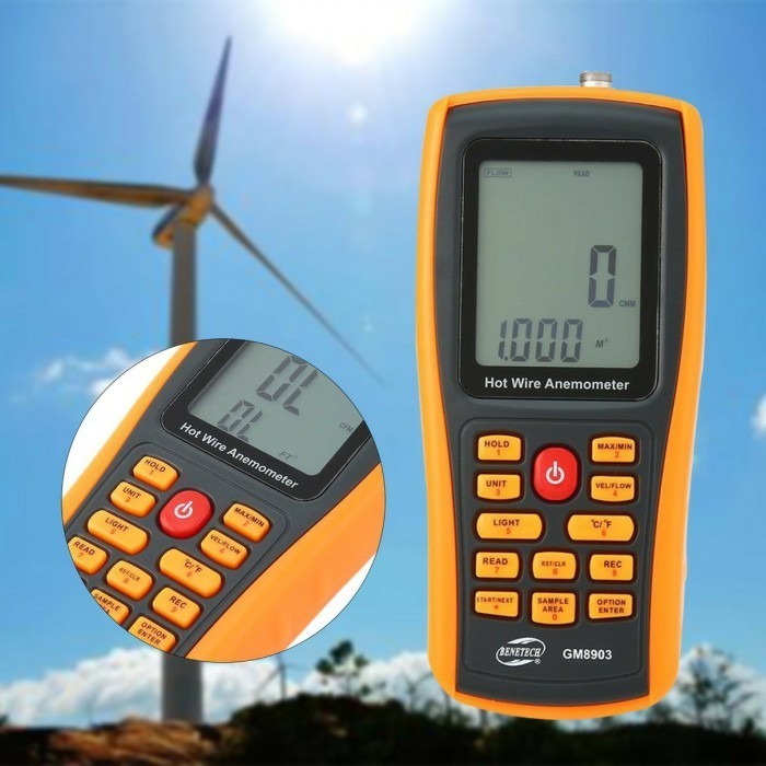 Jual GM8903 HOT WIRE ANEMOMETER USB DATA AIR VELOCITY