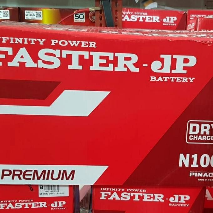 Jual Harga Promo Aki 12V 100Ah N100 Faster | Shopee Indonesia