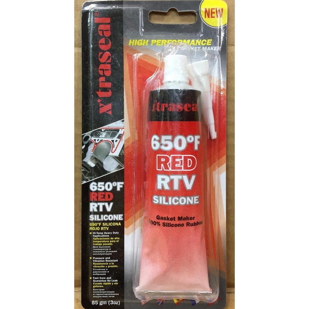 Jual Promo - xtraseal red RTV silicone sealant high temp 650*F(85gr ...