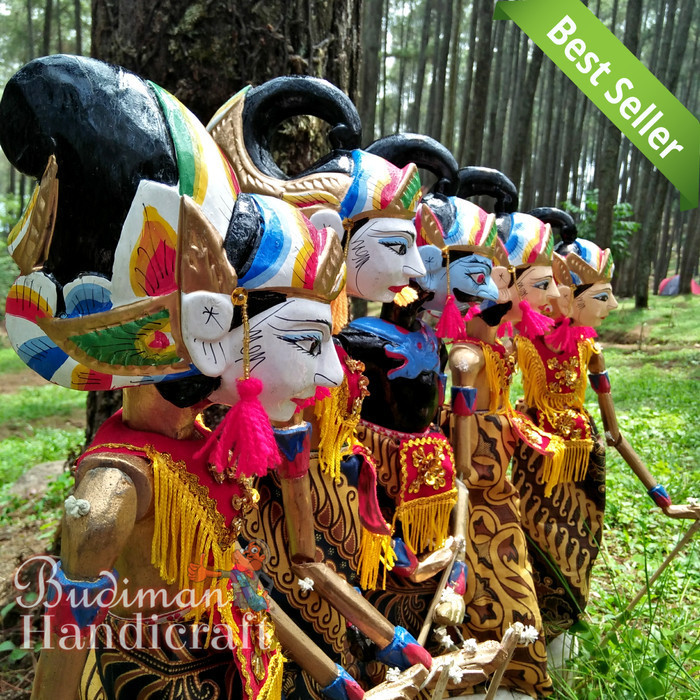 Jual Wayang Golek Pandawa 5 1set Yudistira Bima Arjuna Nakula Sadewa