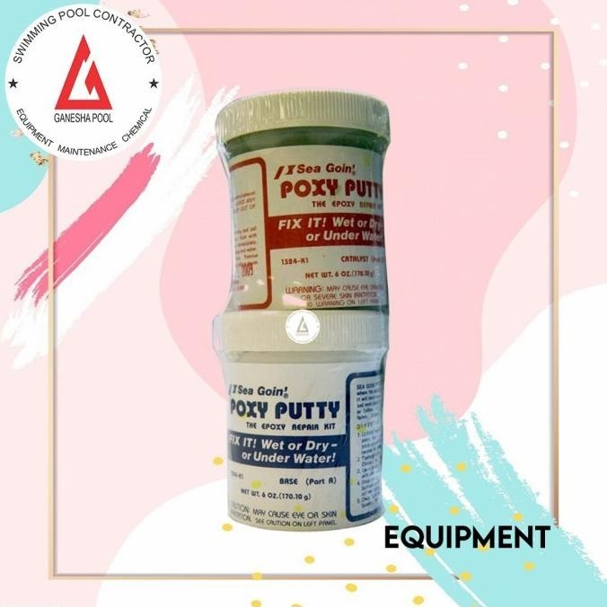 Jual TERMURAH LEM KERAMIK DALAM AIR POXY PUTTY 170GR LEM KOLAM RENANG ...