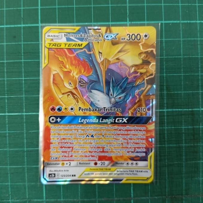 Pokémon Japanese Moltres Zapdos Articuno GX 102/173 Tag Team GX