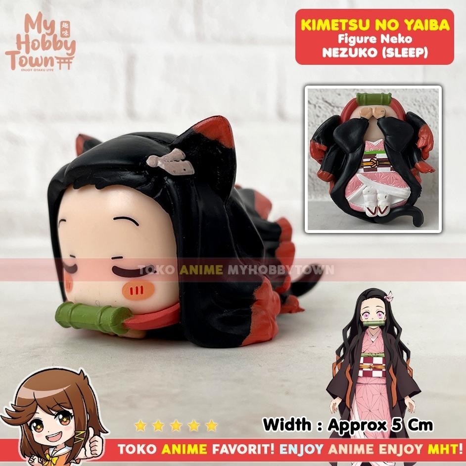 Jual Baru Figure Anime Demon Slayer Kimetsu No Yaiba Neko Cat Sleep ...