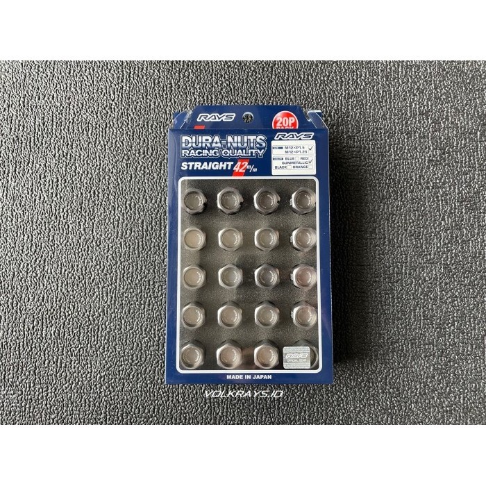 Jual RAYS DURALUMIN L42 DURA NUTS 1.5 GUNMETAL ALMITE LUGNUT ORIGINAL ...