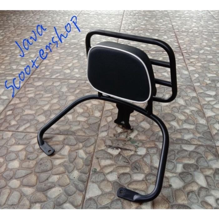 Jual PROMO BACK RACK / BACKRACK + JOK SANDARAN VESPA MATIC . AKSESORIS