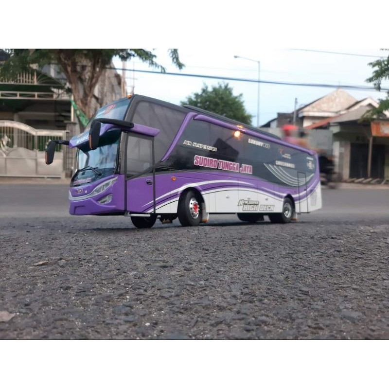 Jual miniatur bus sjm trans Ratu Maher full lampu leed | Shopee Indonesia