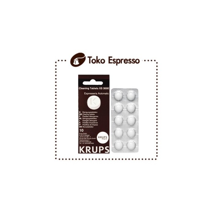 Jual KRUPS XS3000 Cleaning Tablet for Fully Automatic Coffee Machine XP EA Shopee Indonesia