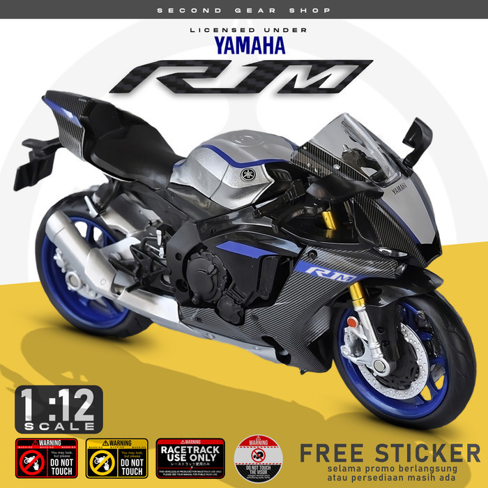 Jual Diecast Motor Yamaha Yzf R1 / R1M Skala 1:12 | Shopee Indonesia
