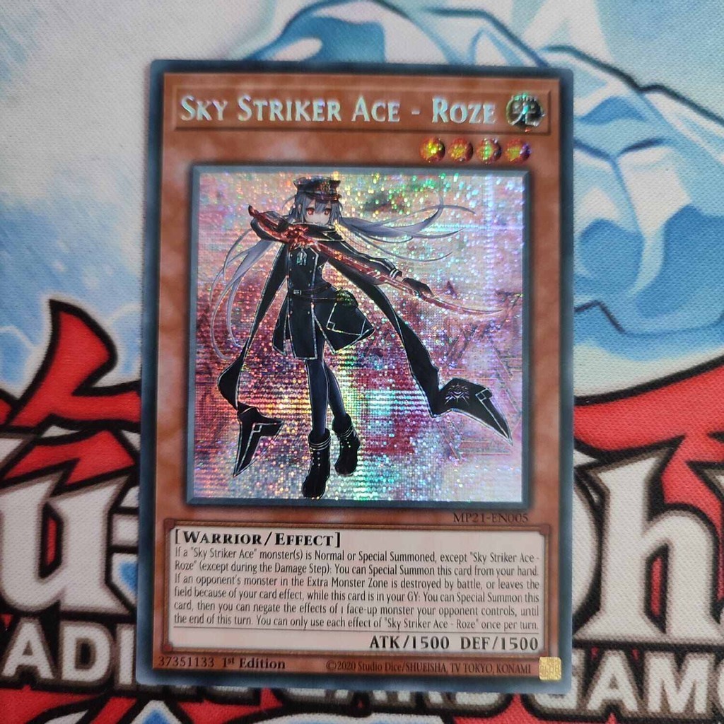 Jual yugioh sky striker ace roze MP21 secret rare original | Shopee ...