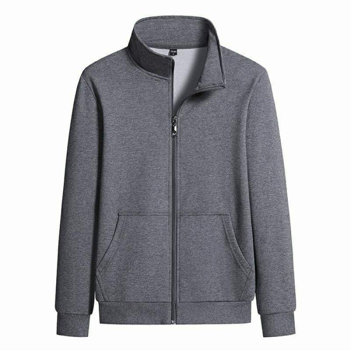Jual READY jaket sweater pria kerah tinggi tanpa hoodie Shopee Indonesia