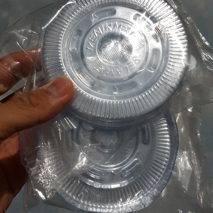 Jual Tutup Gelas Plastik Oz Cembung Dan Datar Standar Isi Pcs Shopee Indonesia