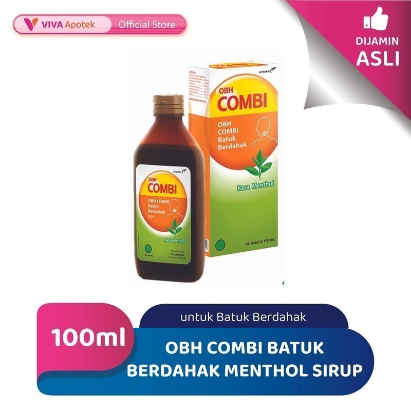 Jual OBH Combi Batuk Berdahak Menthol Sirup Untuk Batuk Berdahak (100 ...