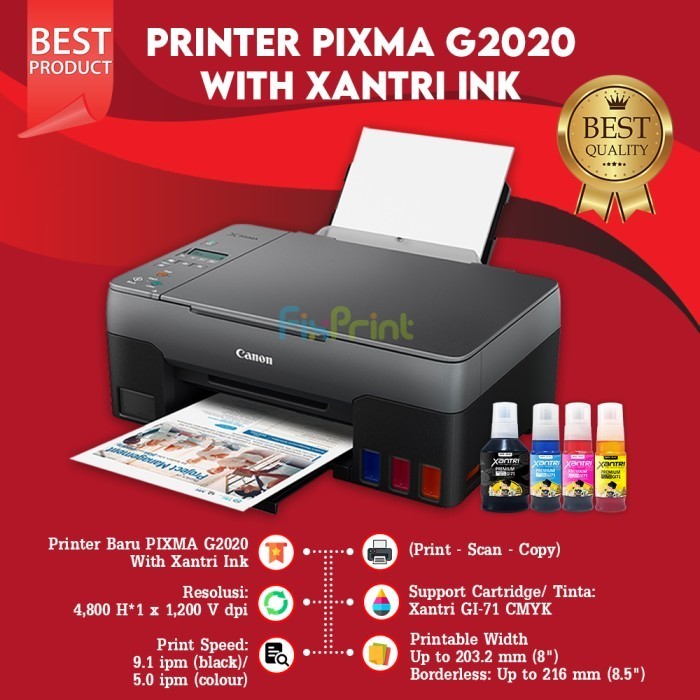 Jual Printer Canon Pixma G2730 G2020 G2770 Print Scan Copy Ink Tank Infus Shopee Indonesia 0801