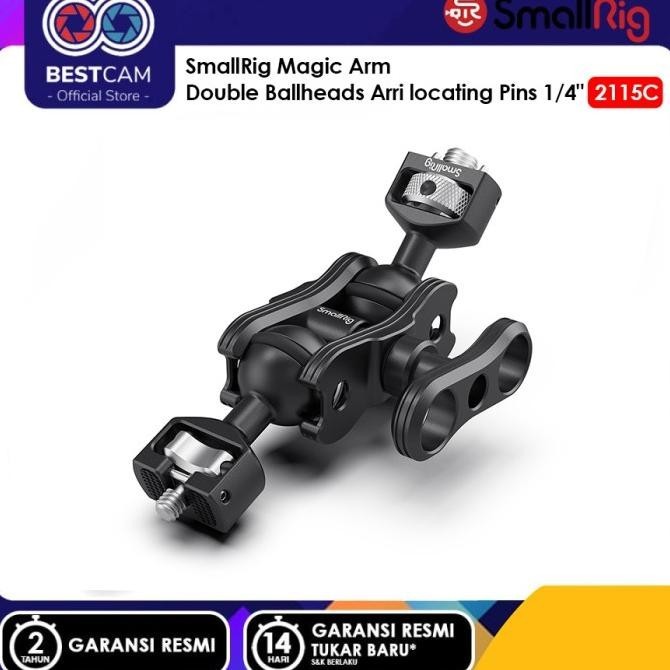 Jual Smallrig Magic Arm Double Ballheads Arri Locating Pins 1/4