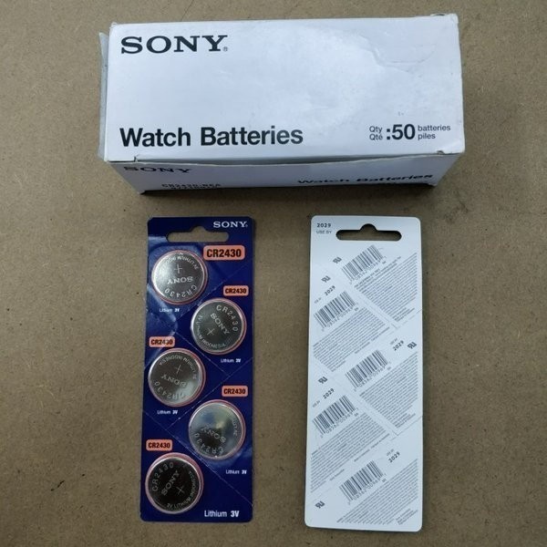 15 X Batterien MuRata Eh. Sony CR2430 Lithium Knopfzelle 300mAh 3V