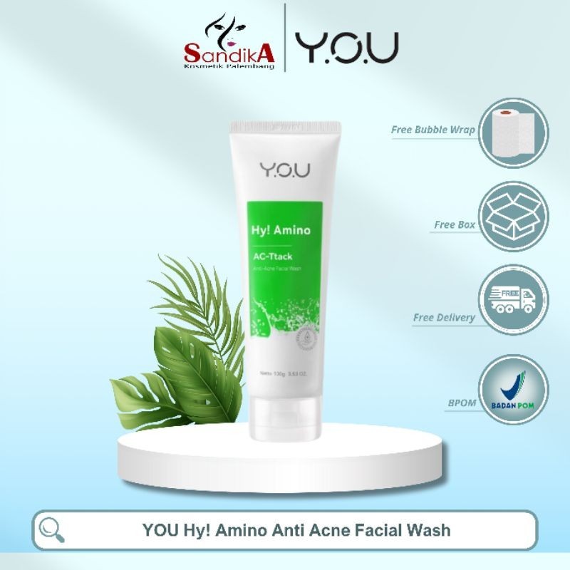 Jual YOU Hy! Amino Anti Acne Facial Wash Sabun Cuci Muka Acnes Facial