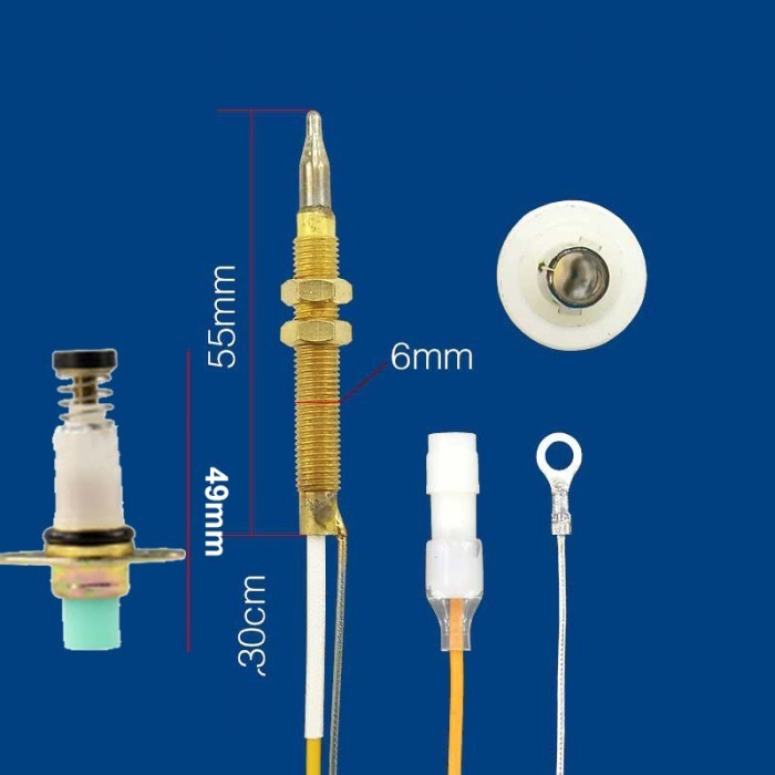 Jual Thermocouple Sensor Thermocouple Pt100 Probe Stainless Steel -ls01 ...