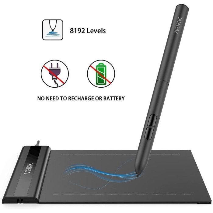 Jual VEIKK S640 Digital Graphic Drawing Pen Tablet Gambar OSU IOS Android Shopee Indonesia