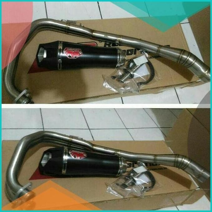 Jual knalpot r9 alpha series yamaha xabre / r15 old free hangrip ...