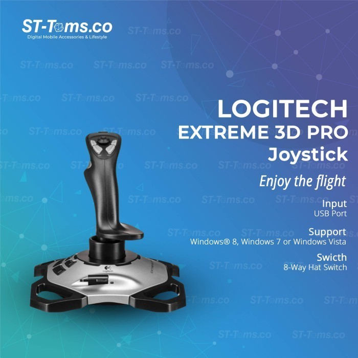 Jual Logitech Extreme 3D Pro Joy Flht Simulator For Computer | Shopee ...