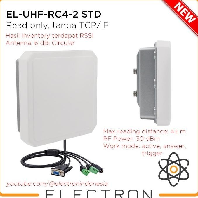 Jual EL-UHF-RC4-2 RFID Reader EPC Gen 2 ISO18000-6C Integrated RSSI ...