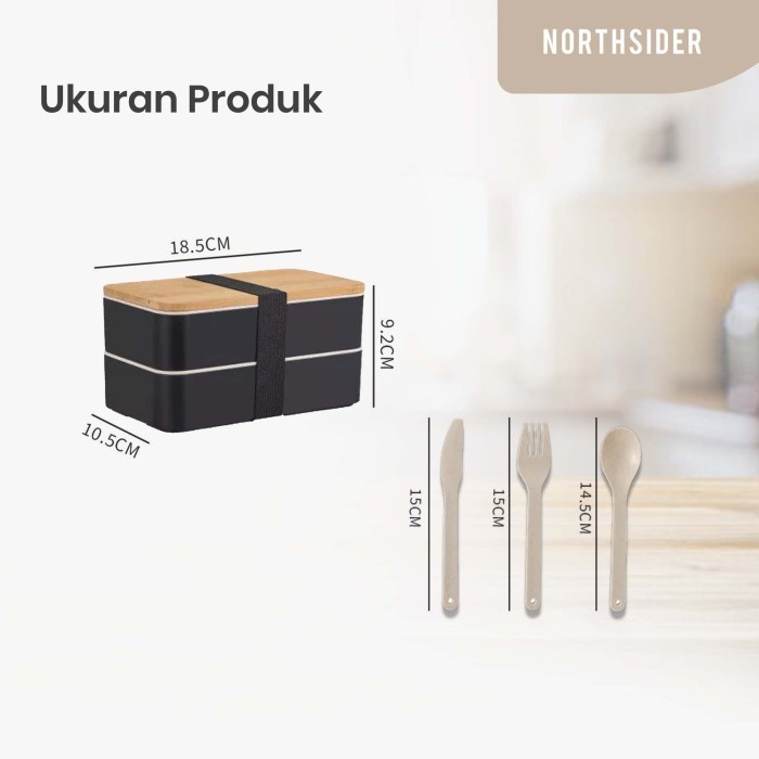 Jual Kotak Makan Rantang Bento Lunch 2 Layer Tutup Bambu Japan Style ...