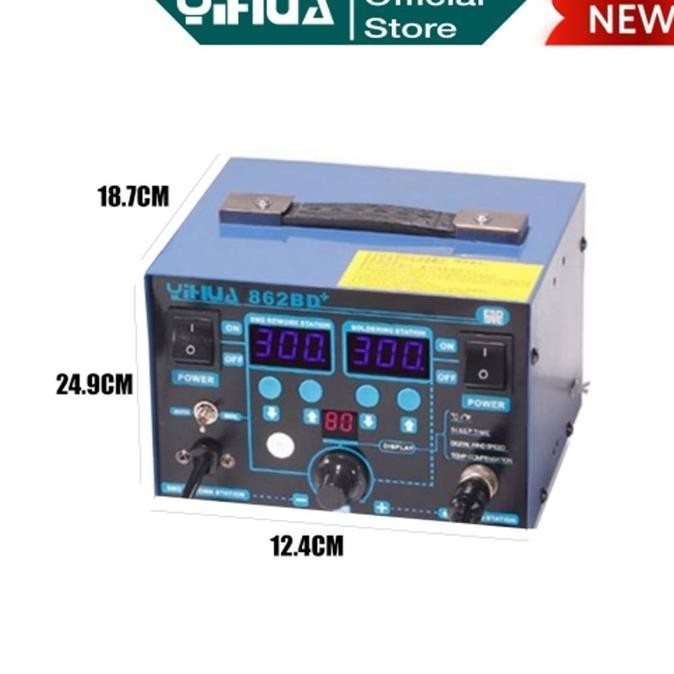 Jual Yihua 862Bd+ Blower Uap Hot Air Smd Rework - Soldering Solder ...