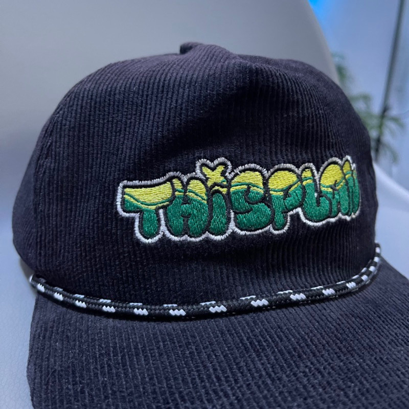 Jual Topi Pria Corduroy Rope hat Grafitty Black Thisplan | Shopee Indonesia